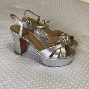 Silver platform shoes cute with jeans or dresses!!